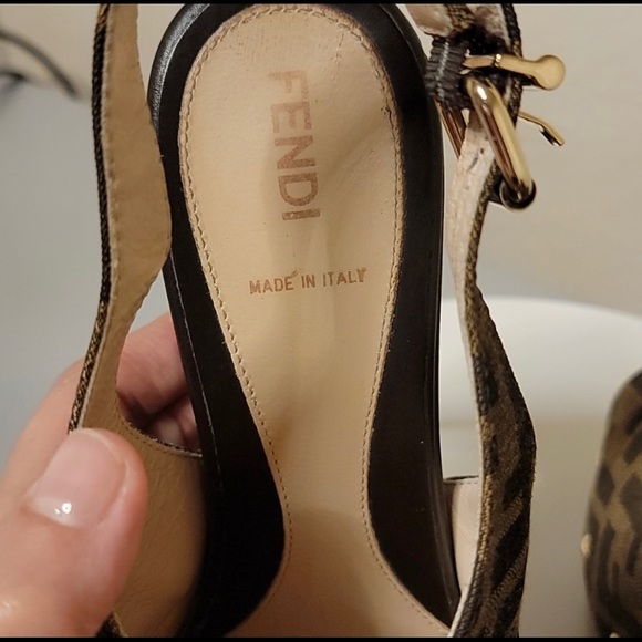 Fendi Zucca Platform Heels - Picture 8 of 11